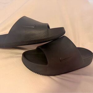 Nike Calm Slides in Black